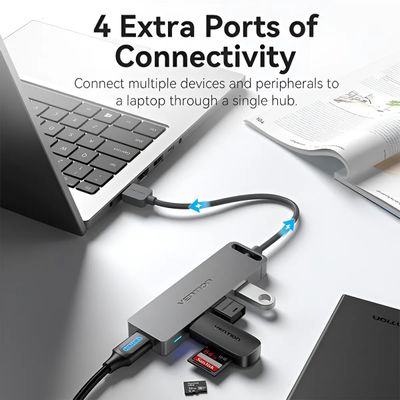 Vention-CHLBD-4-Port-USB-3.0-Hub-   Vention CHLBD 4-Port USB 3.0 Hub with Power Supply_img_1