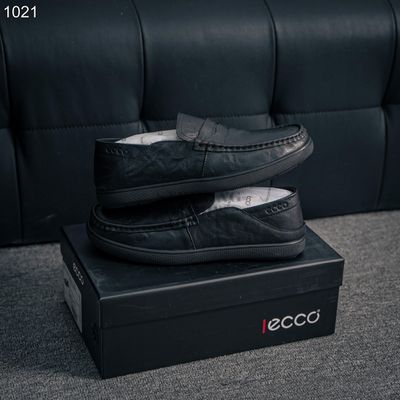 ECCO men's black loafer shoes_img_1