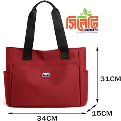 Fashion Shopping Bag (Maroon)_img_2