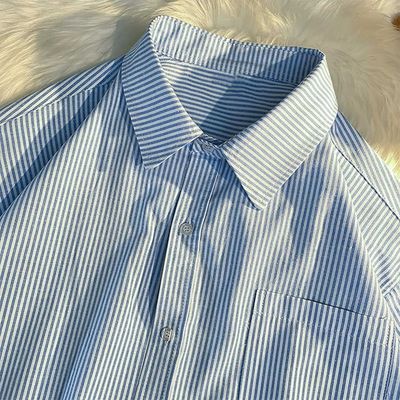 vintage drop shoulder half sleeve loose fit shirt_img_3