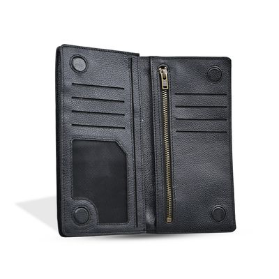 ProX High Quality Original Cow Leather Wallet_PW-2715 Black_img_3