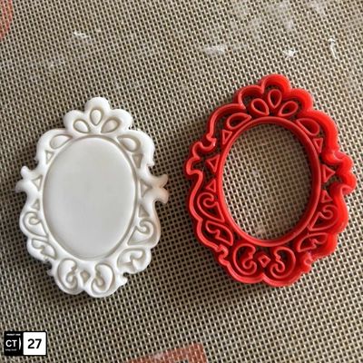 Vintage Frame Polymer Clay Cutter – Oval Decorative Design | InDecorBD_img_0