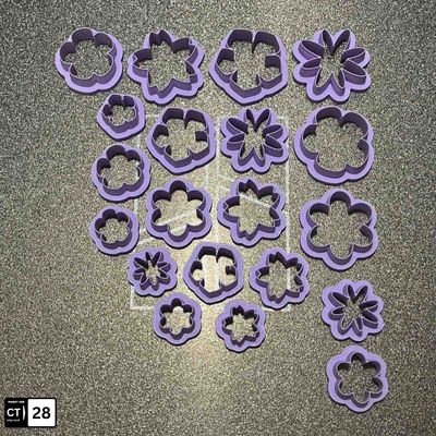 Flowers Shape Polymer Clay Cutter Set – 20 Pcs Craft & Jewelry Tool | InDecorBD_img_0