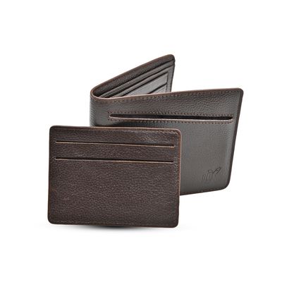 ProX High Quality Original Cow Leather Wallet_FW-2739 Deep Coffee_img_3