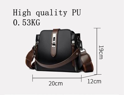 High-quality Messenger Bags For Women Luxury Crossbody Shoulder Bags Female(Black)_img_1