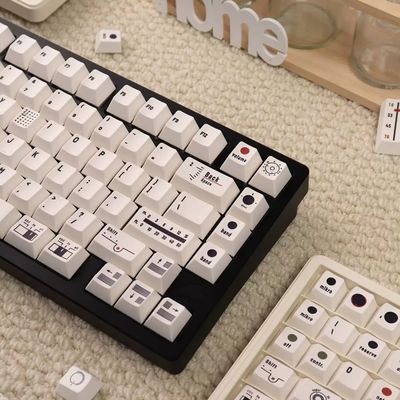 Retro Camera Themed Cherry Profile 144 Keys Keycaps Set_img_1
