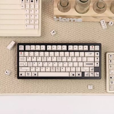 Retro Camera Themed Cherry Profile 144 Keys Keycaps Set_img_3
