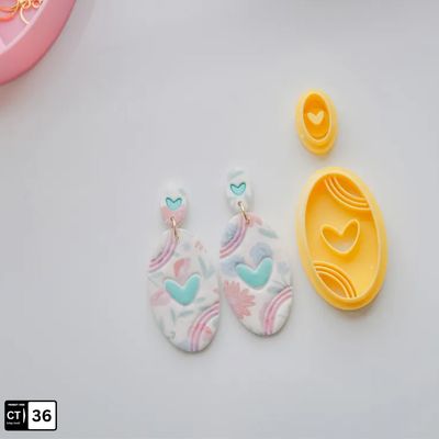 Retro Heart Polymer Clay Cutter Set – 2 Pcs Jewelry & Craft Tool | InDecorBD_img_0