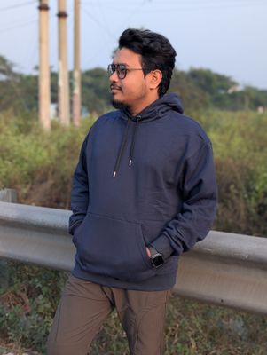 Exclusive Navy Blue Unisex Hoodie_img_1