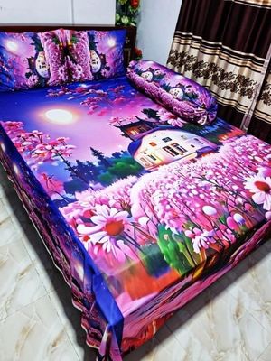 Primium 3D Bedsheet Four Piece Set_img_5