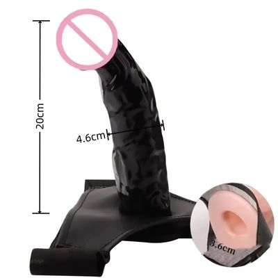 Men Strap on Dildo Underwear Wearable Hollow Penis Extended Sleeve Strap Dildo Pants Belt for Men Sex Toy for Women Gay Dildos_img_8