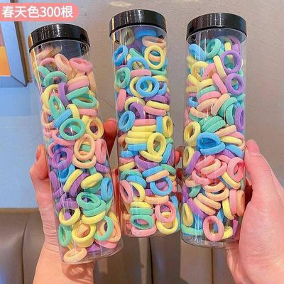 100 pcs Women Girls Colorful Nylon Elastic Hair Bands Ponytail Hold Small Hair Tie Rubber Bands Scrunchie Fashion Kids Hair Accessories_img_2