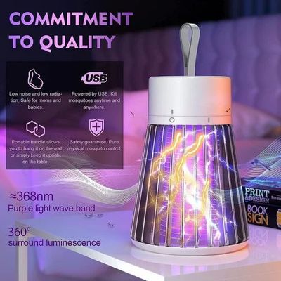 DURAGS Mosquito Trap Zapper Portable Mosquito Killing Lamp Electric Mosquito Lamps Rechargeable Electronic Insect Attractant Trap for Home Office Bedroom Baby Room Camping_img_3