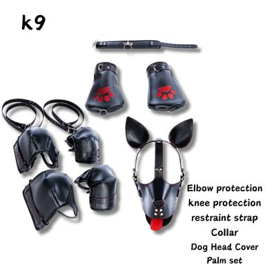 K9 Adult BDSM Dog Slave All-In-One Complete Kit for Him Her Bondage Restraints Punishment Props with Role Play Accessories Toys_img_5