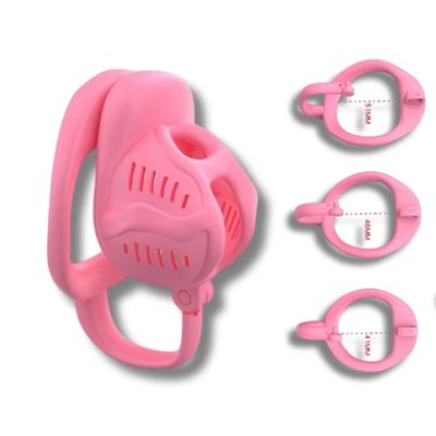 25 Male Chastity Set with Hook Honeycomb Texture 3 Size Cock Rings Adjustable Belt Breathable Chastity Cage for Men Sex Toys 18+_img_5