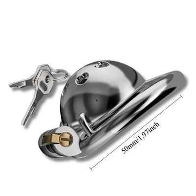 Male Heart Shaped Pot Lid Chastity Cage with Penis Ring High Quality Stainles Steel Male Chastity Device Security Lock Adult Toy_img_1