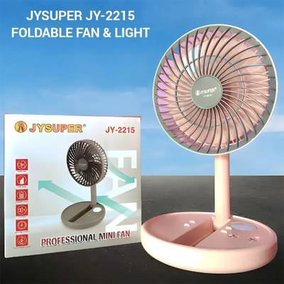 JY-2215 JYSUPER Professional Rechargeable Fan With LED Light_img_0