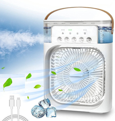 3 In 1 Air Cooling USB Fan with LED Night Light Water Fan_img_2