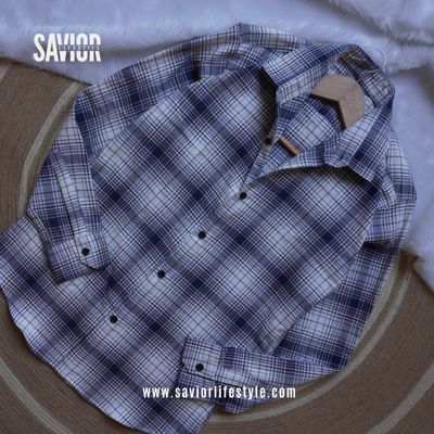 White n Blue - Pocketless Full Sleeve Check Shirt_img_0