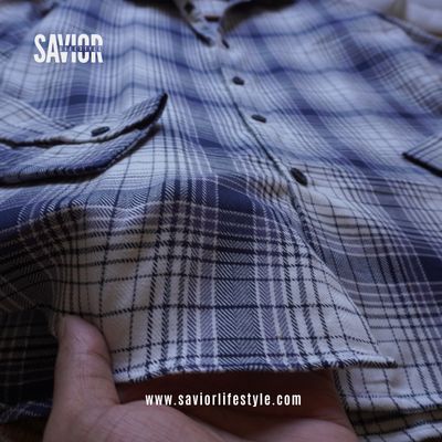 White n Blue - Pocketless Full Sleeve Check Shirt_img_2