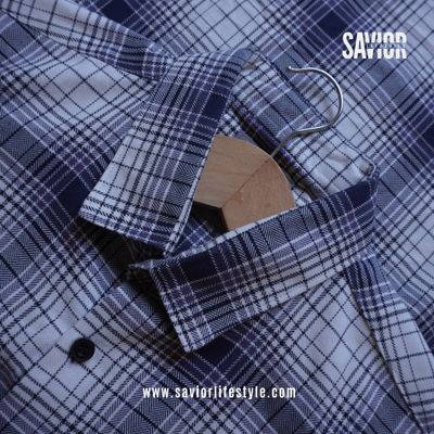 White n Blue - Pocketless Full Sleeve Check Shirt_img_3