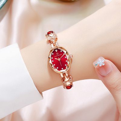 Waterproof Emerald Decorative Bracelet Watch_img_1