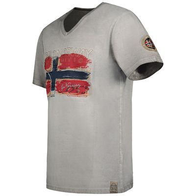 V-neck T-shirt Light Grey Light Grey_img_1