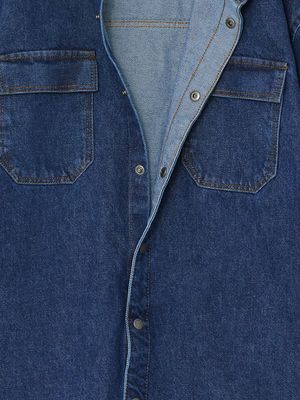 Lc Waikiki kids Relaxed Fit Hooded Boy's Denim Shirt_img_2