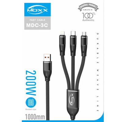 Moxx MDC-3C 3 in 1 2000Watt 1000mm Fast Charging cable_img_1