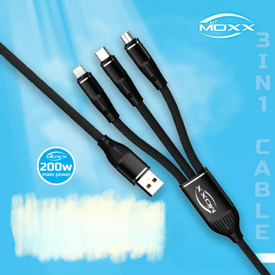 Moxx MDC-3C 3 in 1 2000Watt 1000mm Fast Charging cable_img_2