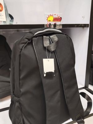 Black School Backpack with Front Flap Pocket_img_1