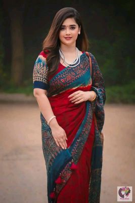 সেমি মসলিন শাড়ি + ব্লাউজ পিছ।_img_1
