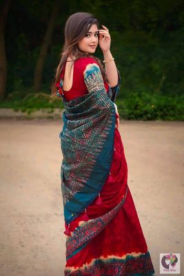 সেমি মসলিন শাড়ি + ব্লাউজ পিছ।_img_3