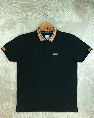 BB 12 Jaquard Collar Premium Polo Black_img_0