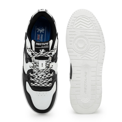RedTape PU Casual Sneaker For Men - White And Black_img_1