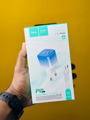 Hoco C101A PD 20W Fast Mini Travel Charger Adapter With Type C To Lightning Cable_img_1