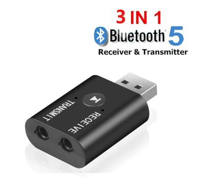 3 in 1 Bluetooth 5.0 BT Transmitters Receivers Audio Receiver Transmitter Wireless Adapter Mini Stereo Bluetooth AUX RCA USB 3.5mm Jack Bluetooth Receiver Bluetooth Adapter_img_0