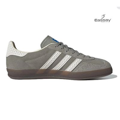 Adidas Gazelle Indoor in a Grey / Off-White / Gum colorway_img_0
