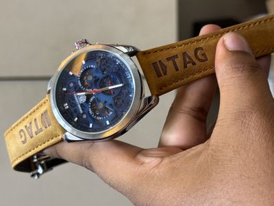 TAG CARRERA CHRONOGRAPH MUSTARD BELT BLUE DIAL_img_0
