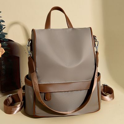 New Design Women Backpack Nylon Waterproof Anti-Theft Travel Bagpack_img_0