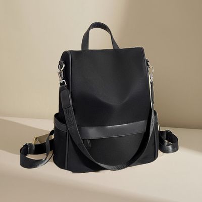 New Design Women Backpack Nylon Waterproof Anti-Theft Travel Bagpack_img_1