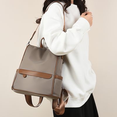 New Design Women Backpack Nylon Waterproof Anti-Theft Travel Bagpack_img_2