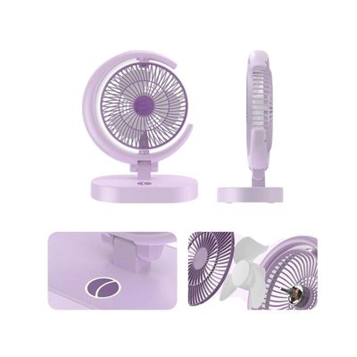 Indiana IRF-869C Foldable Desk Fan with LED Light – Purple_img_1