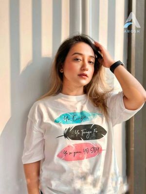 Ladies T-shirt (Leaf White)_img_1
