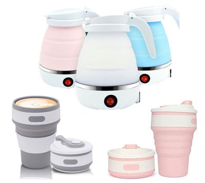 Travelling Folding Kettle and Electric Silicone Foldable_img_2