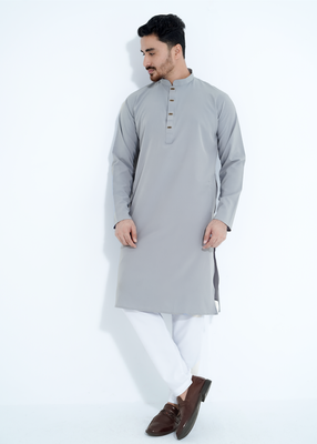 প্রিমিয়াম মাইক্রোস্টিজ সলিড পাঞ্জাবি/কালার > অ্যাশ_img_0