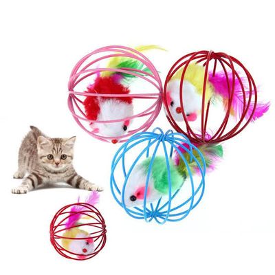Caged Mouse Toy For Cats & Dogs_img_0