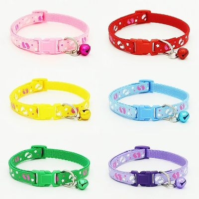 Cat Collar Belt (Regular) Paw Print, Fish Bone Print, Mesh Print, Reflective_img_1