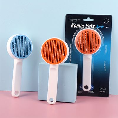 Premium Durable Push Grooming Brush For Cats/Dogs (Round Shape)_img_0