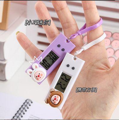 Cartoon cute small hanging watch mini portable electronic clock student exam class schedule clock timer_img_3